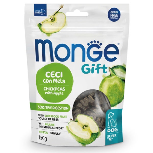 Monge Snack Sensitive Digestion Per Cani Adulti Ceci Con Mela 150g