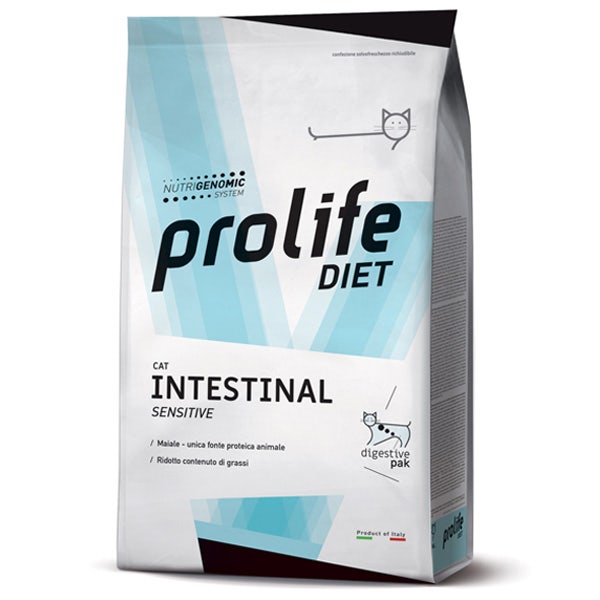 Prolife Cat Diet Intestinal Sensitive Cibo Secco Per Gatti Adulti Sacco 1,5kg
