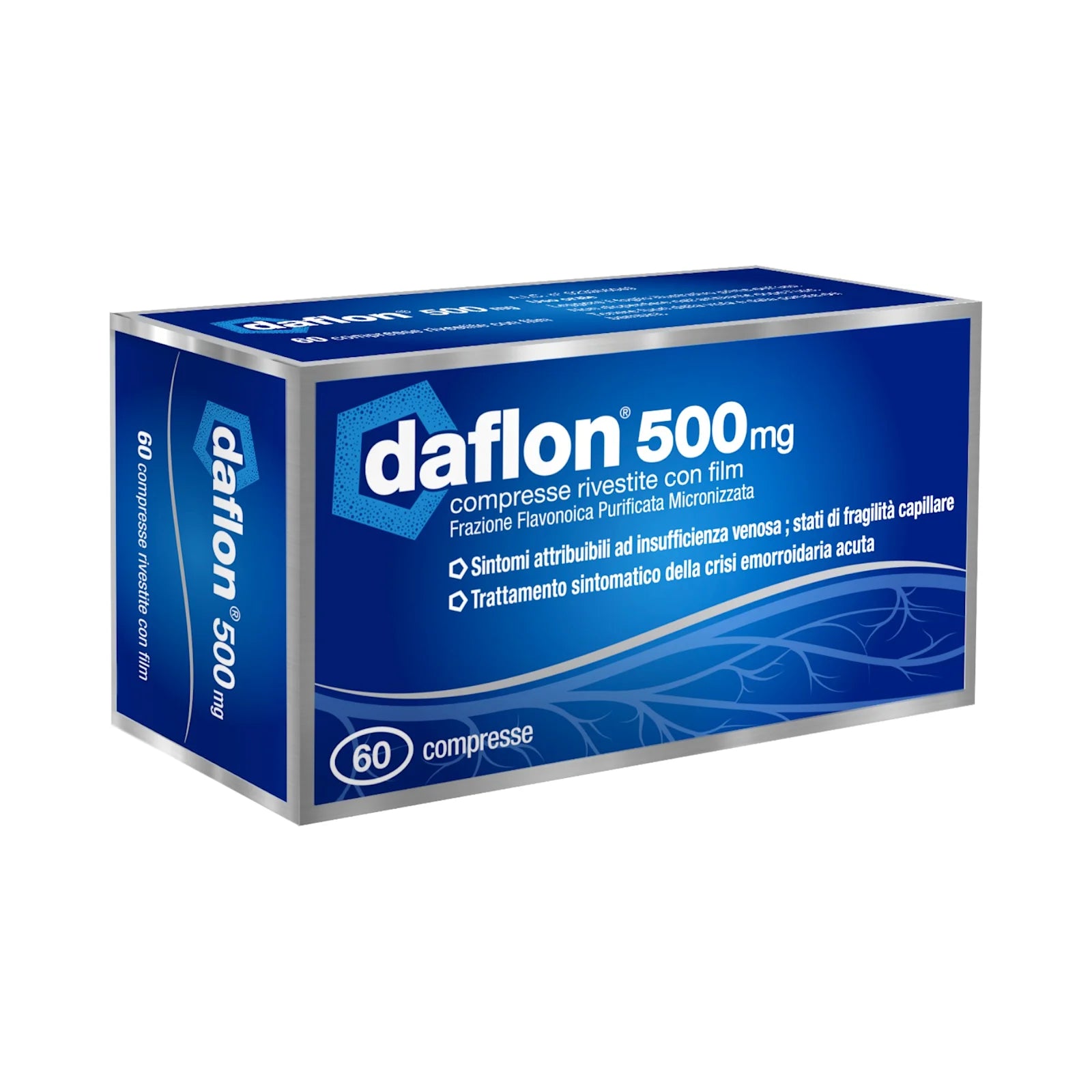 Daflon 500 mg Emorroidi e Insufficienza Venosa 60 Compresse