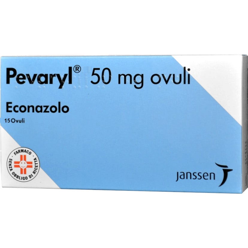 Pevaryl 50 mg Econazolo nitrato 15 Ovuli Vaginali