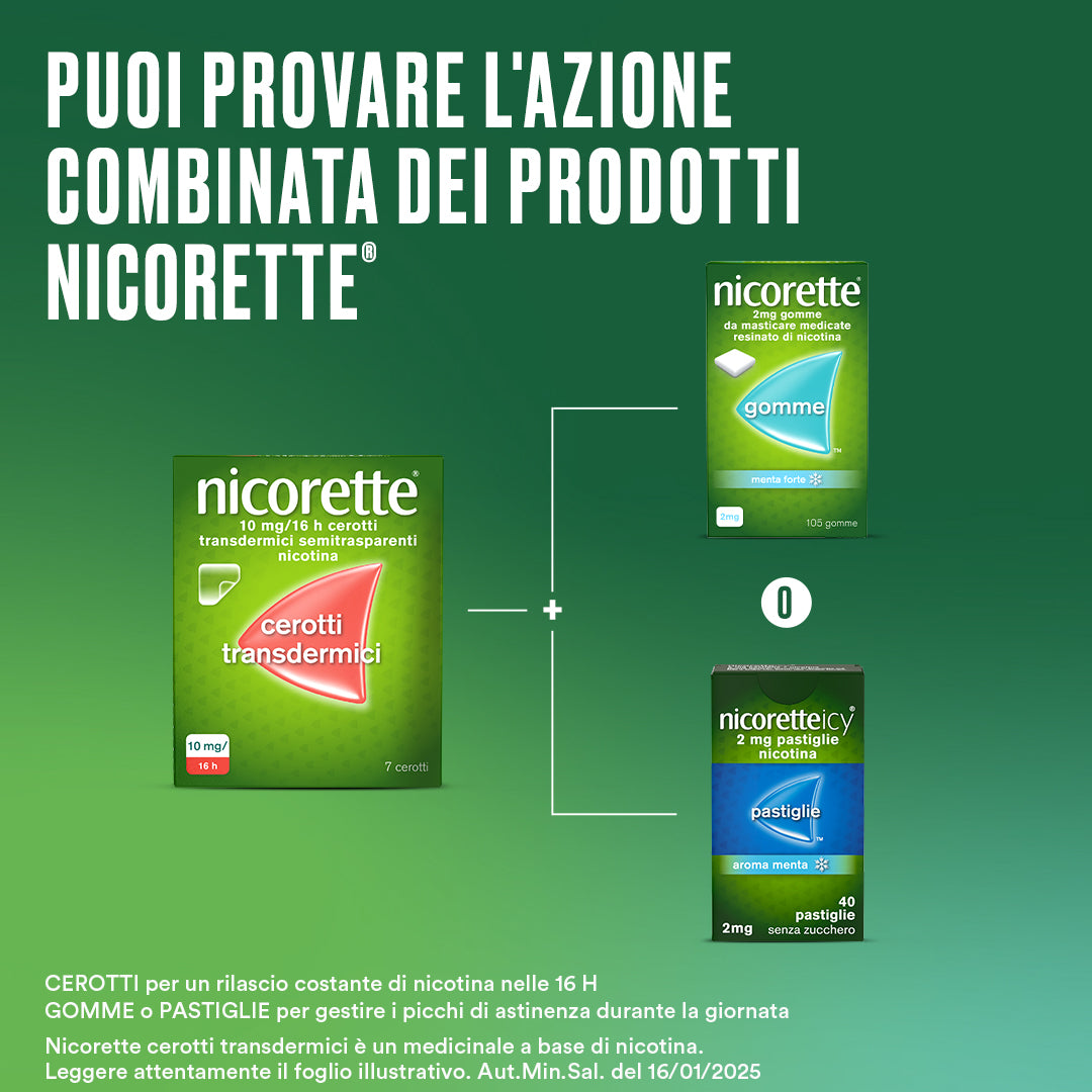Nicorette Cerotti Transdermici 10 mg/16 h 7 Cerotti