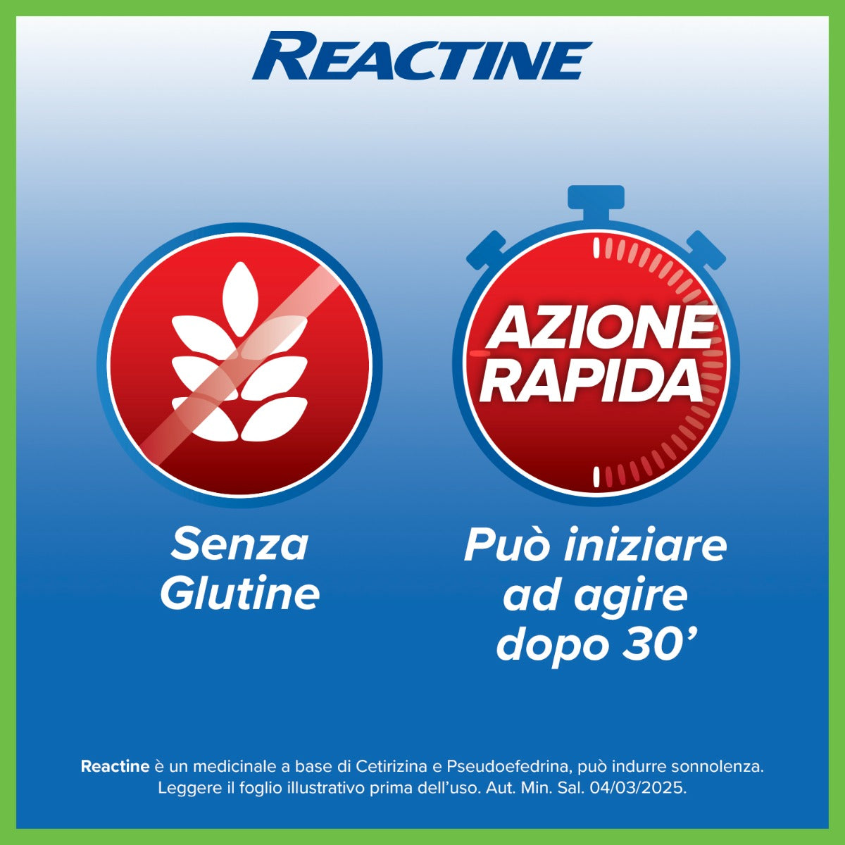 Reactine 6 Compresse Antistaminico