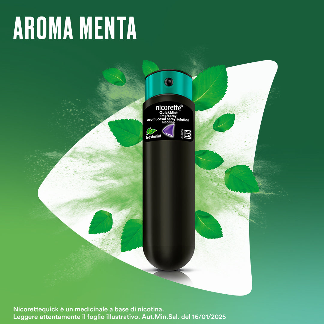 NicoretteQuick Spray Per Smettere di Fumare Oromucosale 1 Flacone