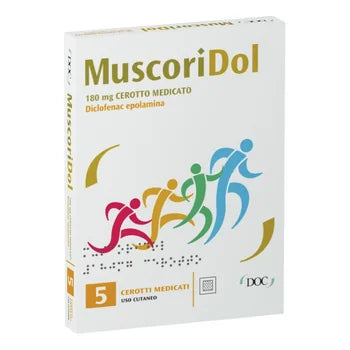 Muscoridol 180 mg cerotto medicato 5 cerotti in bustina
