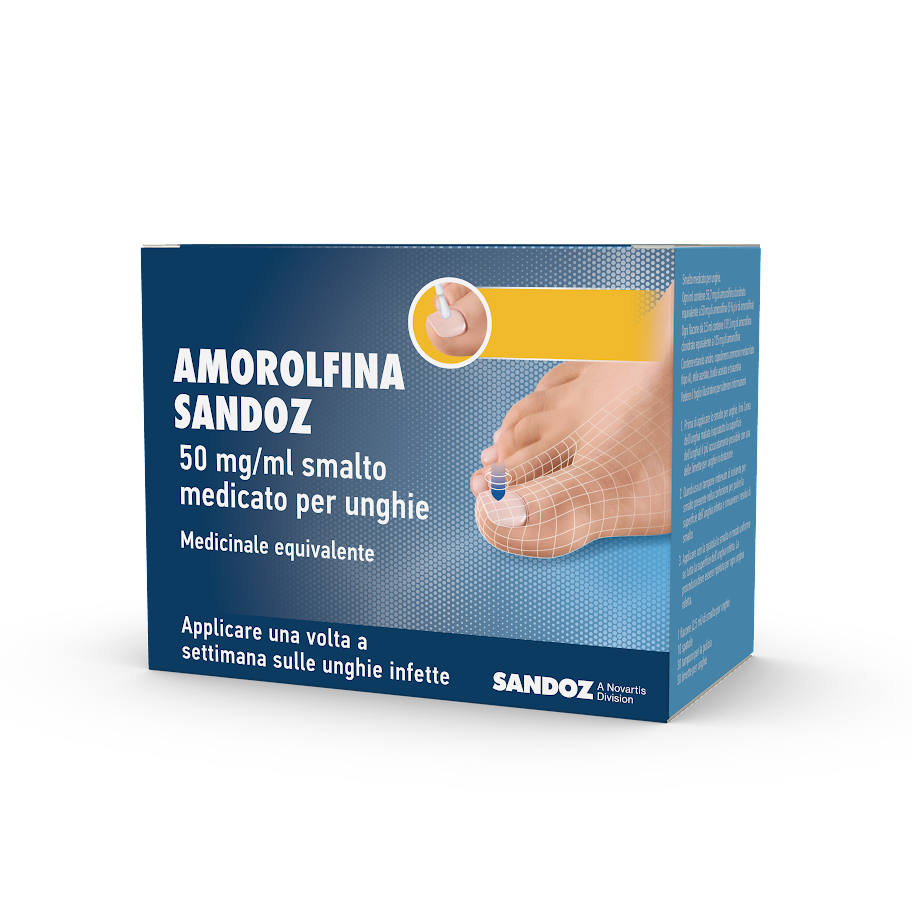 Amorolfina (sandoz) smalto unghie 1 flacone 2,5 ml 50 mg/ml