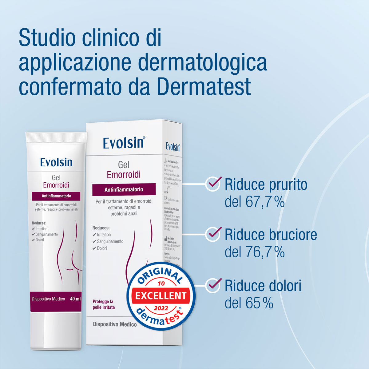 Evolsin Gel Per Emorroidi 40ml