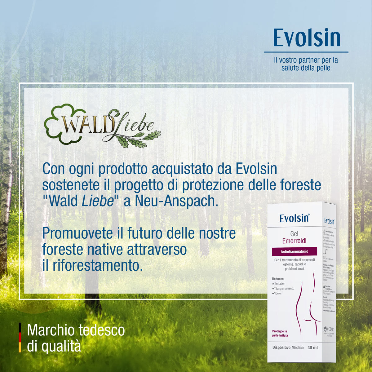 Evolsin Gel Per Emorroidi 40ml