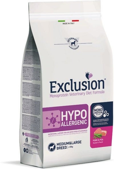 Exclusion Monoprotein Veterinary Diet Hypoallergenic Cane 12kg
