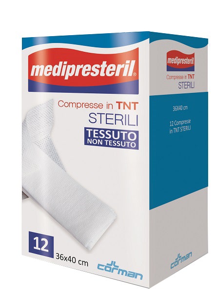 Medipresteril Garza Compressa Sterile 36x40cm - 12 Pezzi