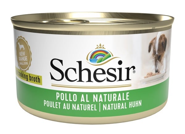 Schesir Pollo Al Naturale Cibo Umido Cani Adulti Lattina 85g