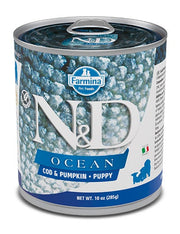 Farmina Natural & Delicious Ocean Puppy Con Merluzzo E Zucca Per Cani Cuccioli 285g