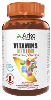 Vitamins Junior Senza Zuccheri Gusto Frutti Rossi 60 Gummies
