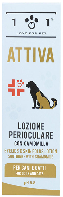 101 Love For Pet Attiva Lozione Detergente Perioculare con Camomilla Cani e Gatti 100 ml