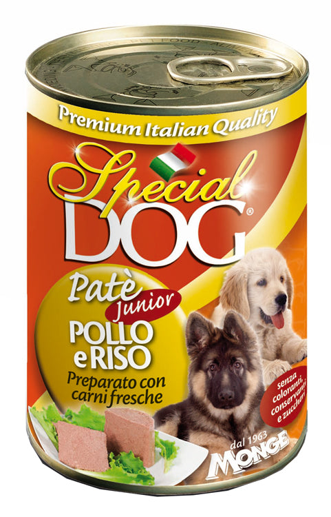 Special Dog Pate' Junior Pollo Riso 400 g