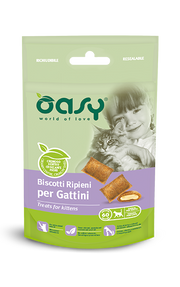 Oasy Snack Biscotti Ripieni Per Gattini 60g