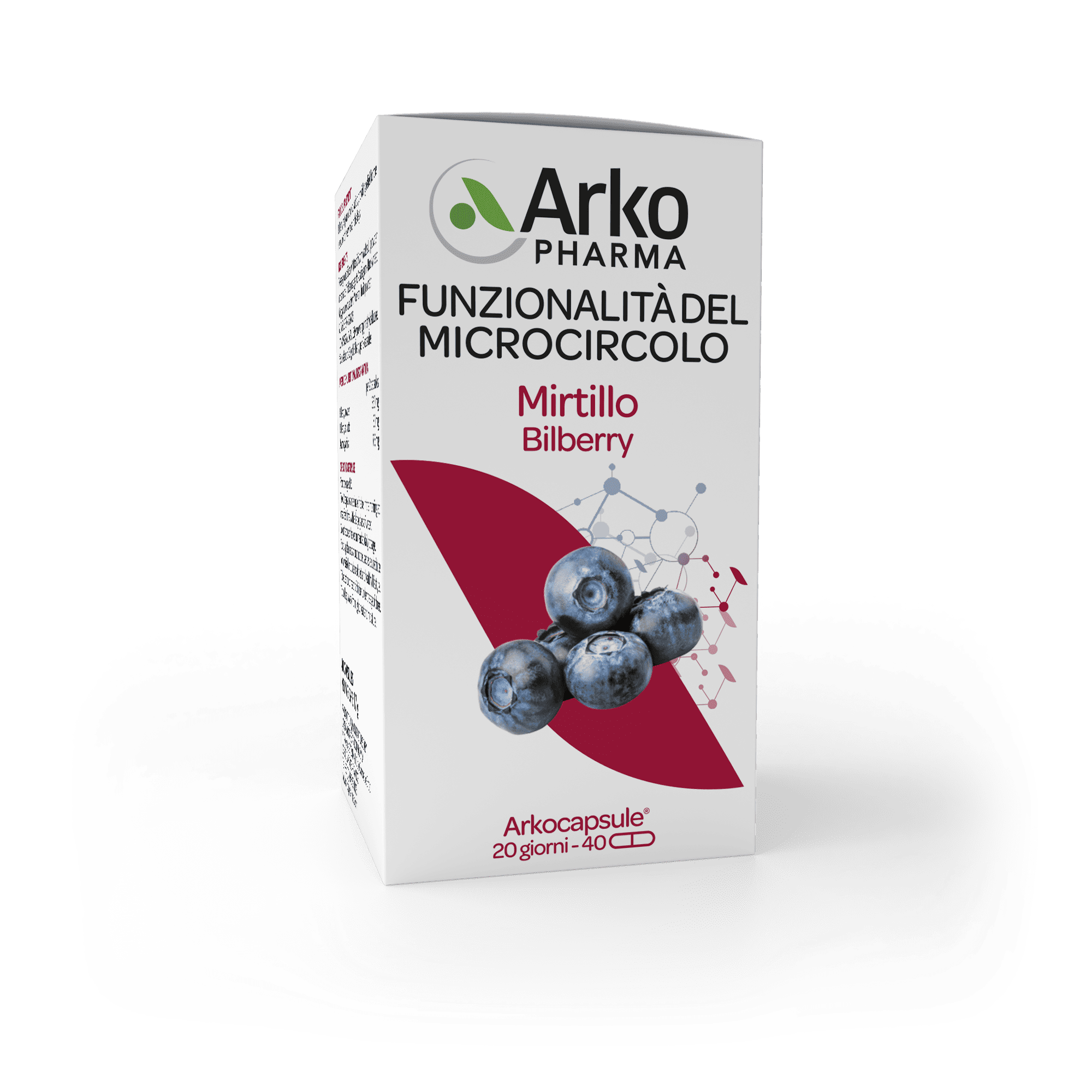 Arkocapsule Funzionalita' Microcircolo Mirtillo 40 Capsule