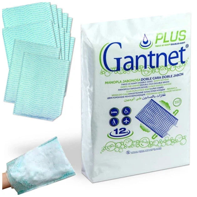 Gantnet Manopola Saponata con Detergente 12 Pezzi