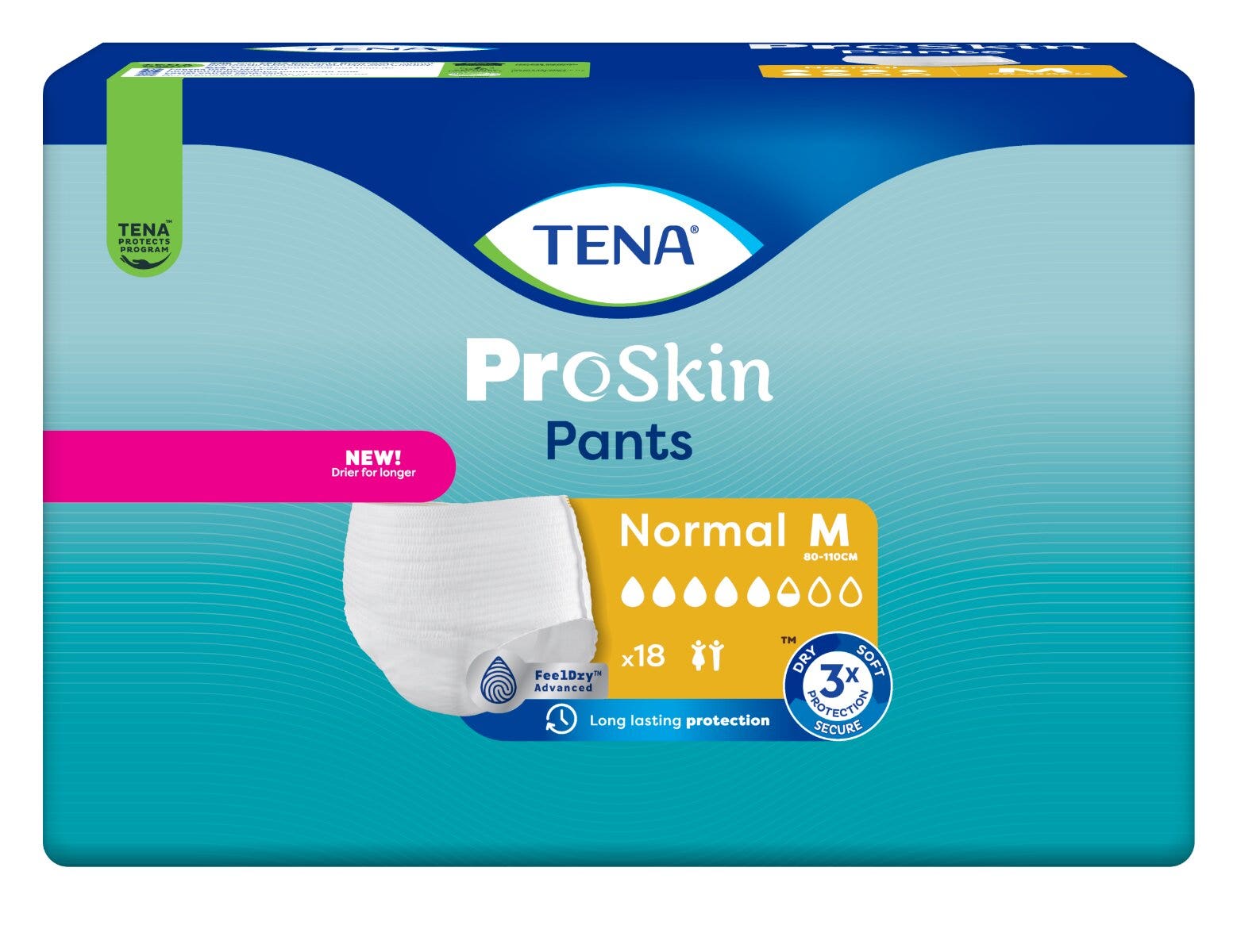 Tena Pants Normal Pannoloni Mutandine Assorbenti Taglia M 18 Pezzi
