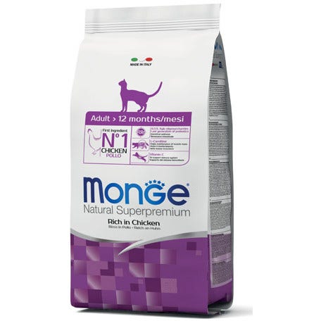 Monge Ricco Di Pollo Cibo Secco Gatti Adulti Sacco 400g