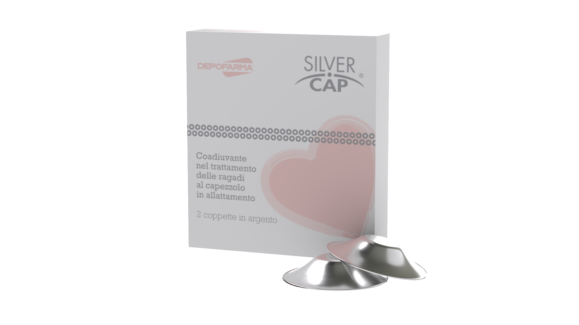 Silver cap coppette in argento copri capezzoli per allattamento