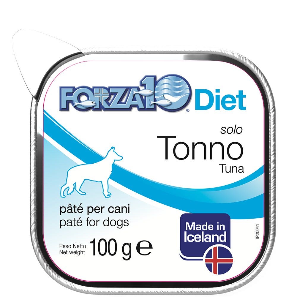 Forza10 Solo Diet Tonno PatÃ© Per Cani Adulti Vaschetta 100g