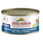 Almo Nature HFC Cuisine Cibo Umido Tonno E Formaggio Per Gatti Adulti Lattina 70g