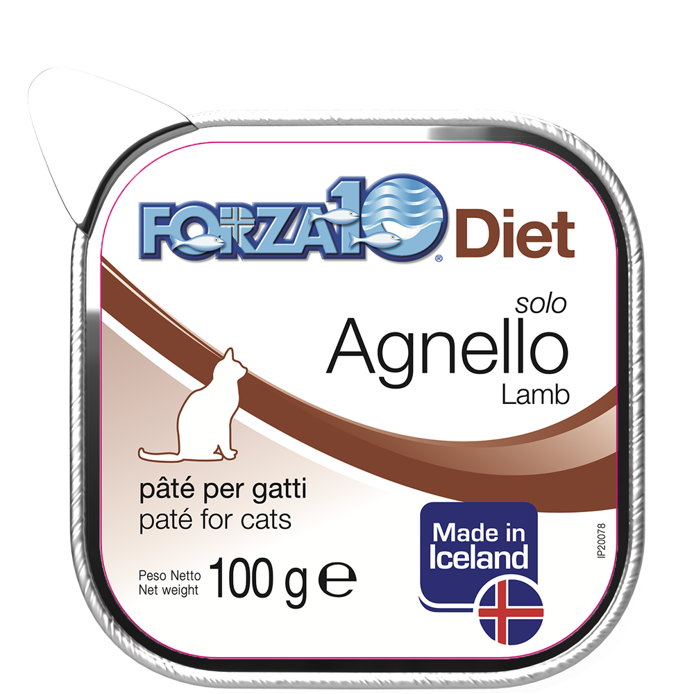 Forza10 Solo Diet Agnello Patè Per Gatti Adulti Vaschetta 100g