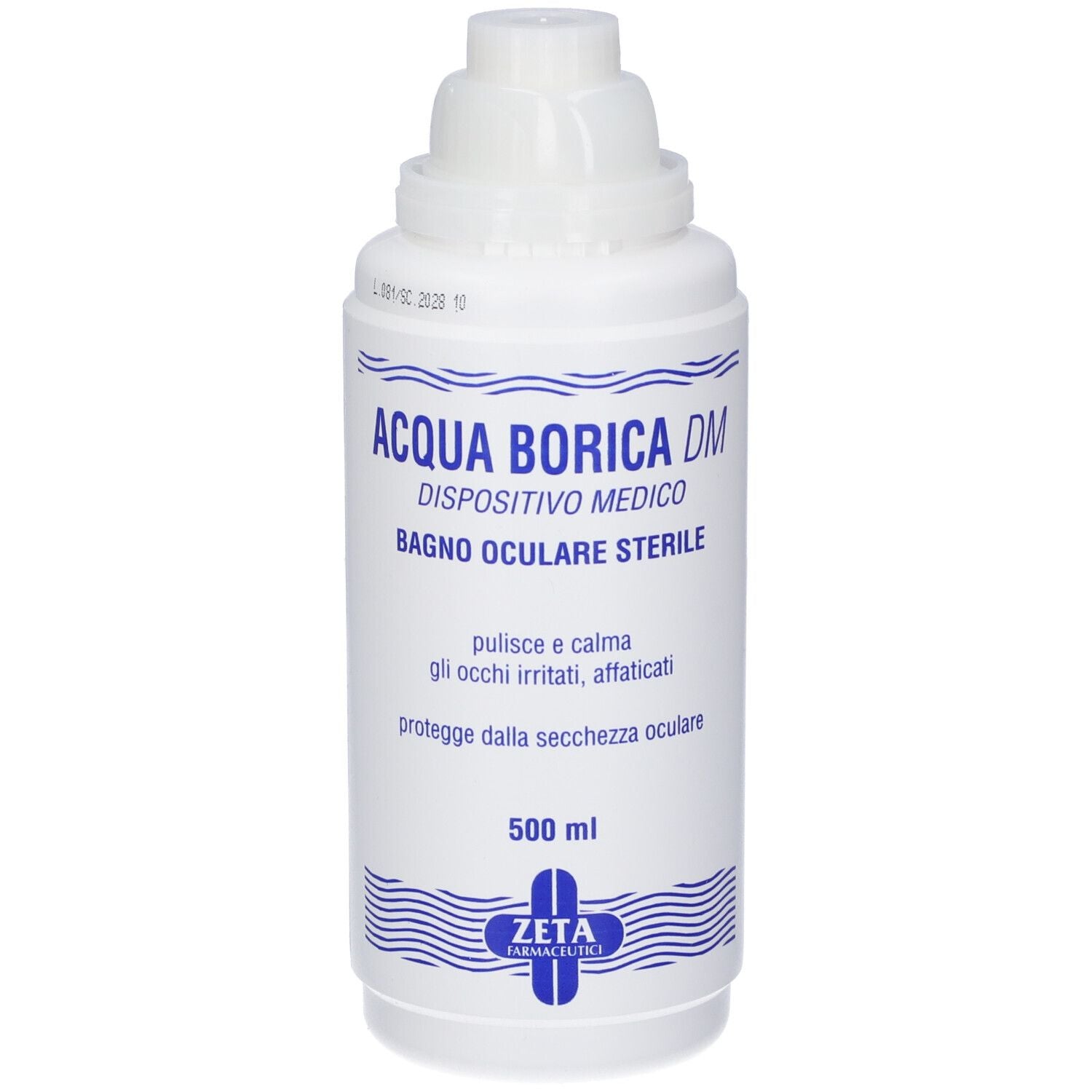 Acqua borica zeta farma per bagno oculare sterile 500 ml