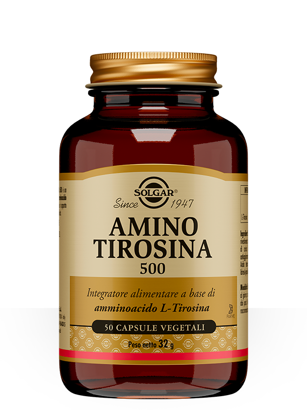 Solgar Amino Tirosina 500 50 Capsule Vegetali