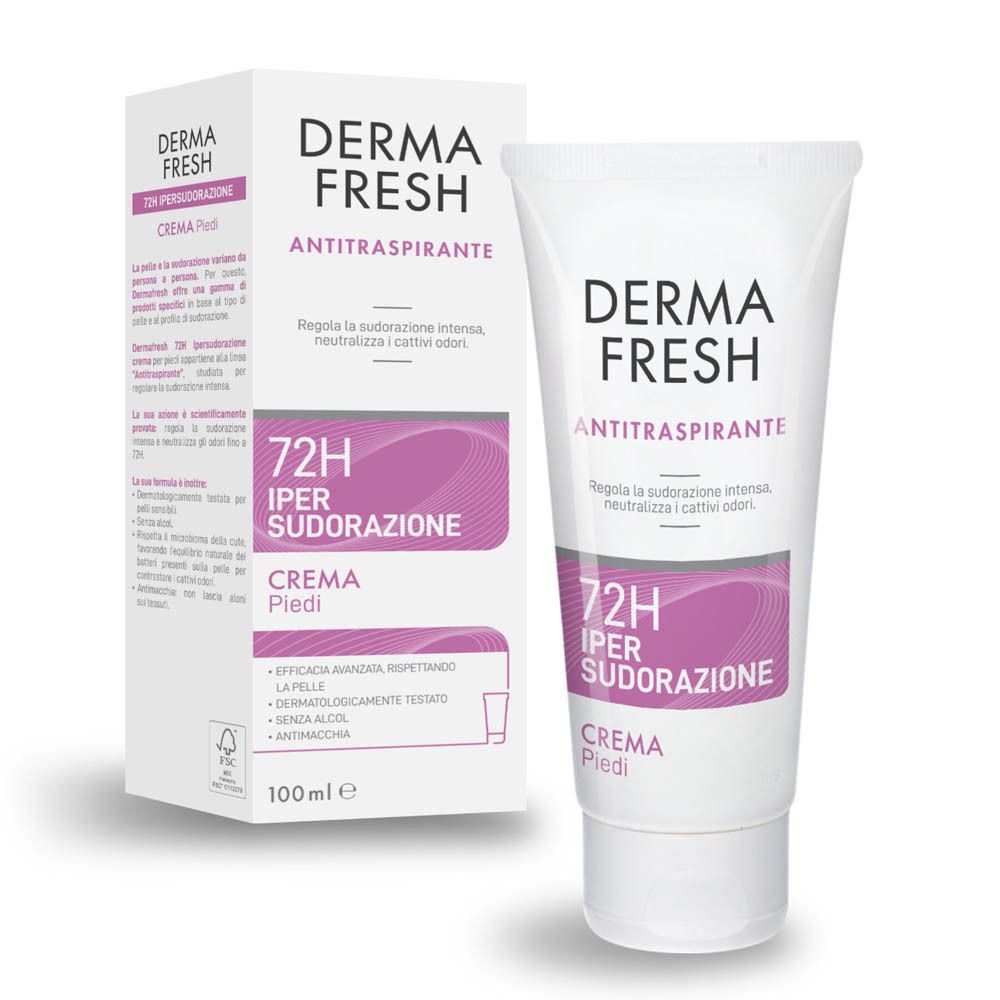 Dermafresh 72H Ipersudorazione Piedi Crema 100ml
