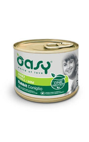Oasy Wet Dog One Protein Coniglio Cibo Umido Per Cani Adulti Small/Mini 200g
