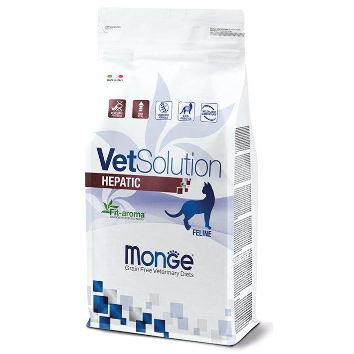 Monge VetSolution Hepatic Linea Veterinaria Cibo Secco Gatti 400g