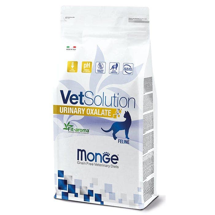 Monge VetSolution Urinary Oxalate Linea Veterinaria Cibo Secco Gatti 1,5 Kg