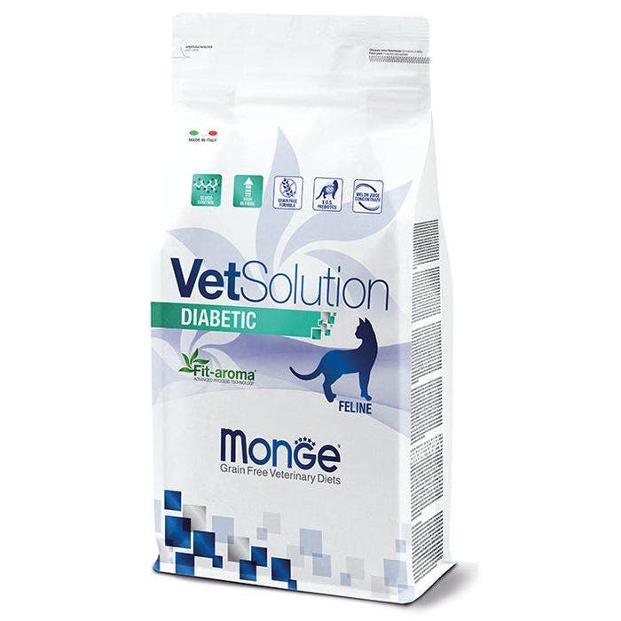 Monge VetSolution Diabetic Linea Veterinaria Cibo Secco Gatti 1,5Kg