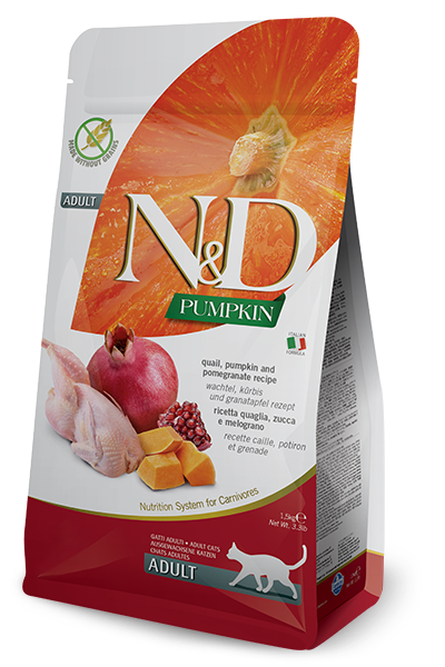 Farmina N&D Pumpkin Quaglia E Zucca Gatti Adulti Sacco 300g