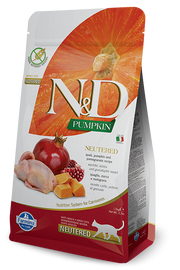 Farmina N&D Pumpkin Neutered Quaglia E Zucca Gatti Adulti Sterilizzati Sacco 1,5kg