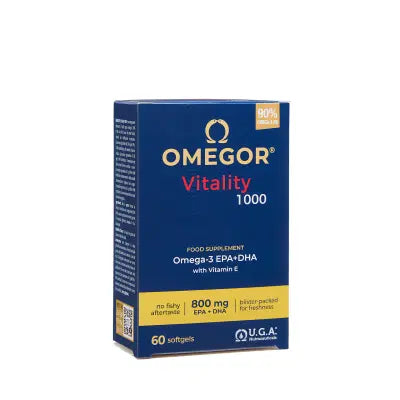 Omegor Vitality 1000 Integratore Omega3 EPA DHA 60 Capsule Molli