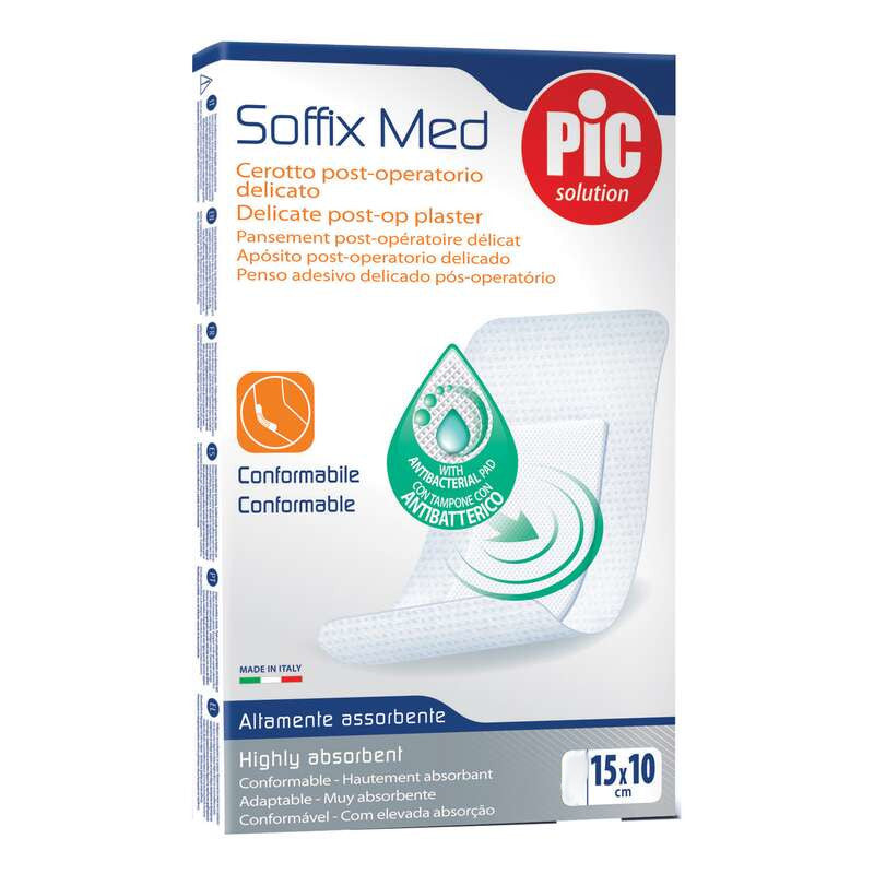  Pic Soffix Med Cerotto Singolo 15x10cm