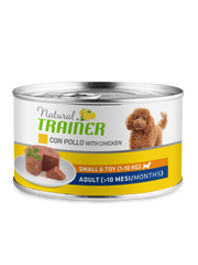 Natural Trainer Cibo Umido Pollo Per Cani Adulti Taglia Piccola Lattina 150g