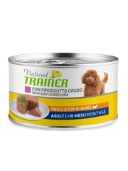 Natural Trainer Maintenance Mature Con Prosciutto Crudo Cani Adulti Taglia Mini Lattina 150g