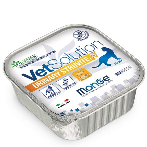 Monge VetSolution Urinary Struvite Linea Veterinaria Cibo Umido Gatti 100g