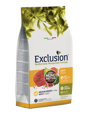 Exclusion Mediterraneo Monoprotein Noble Grain Manzo 12kg Cane