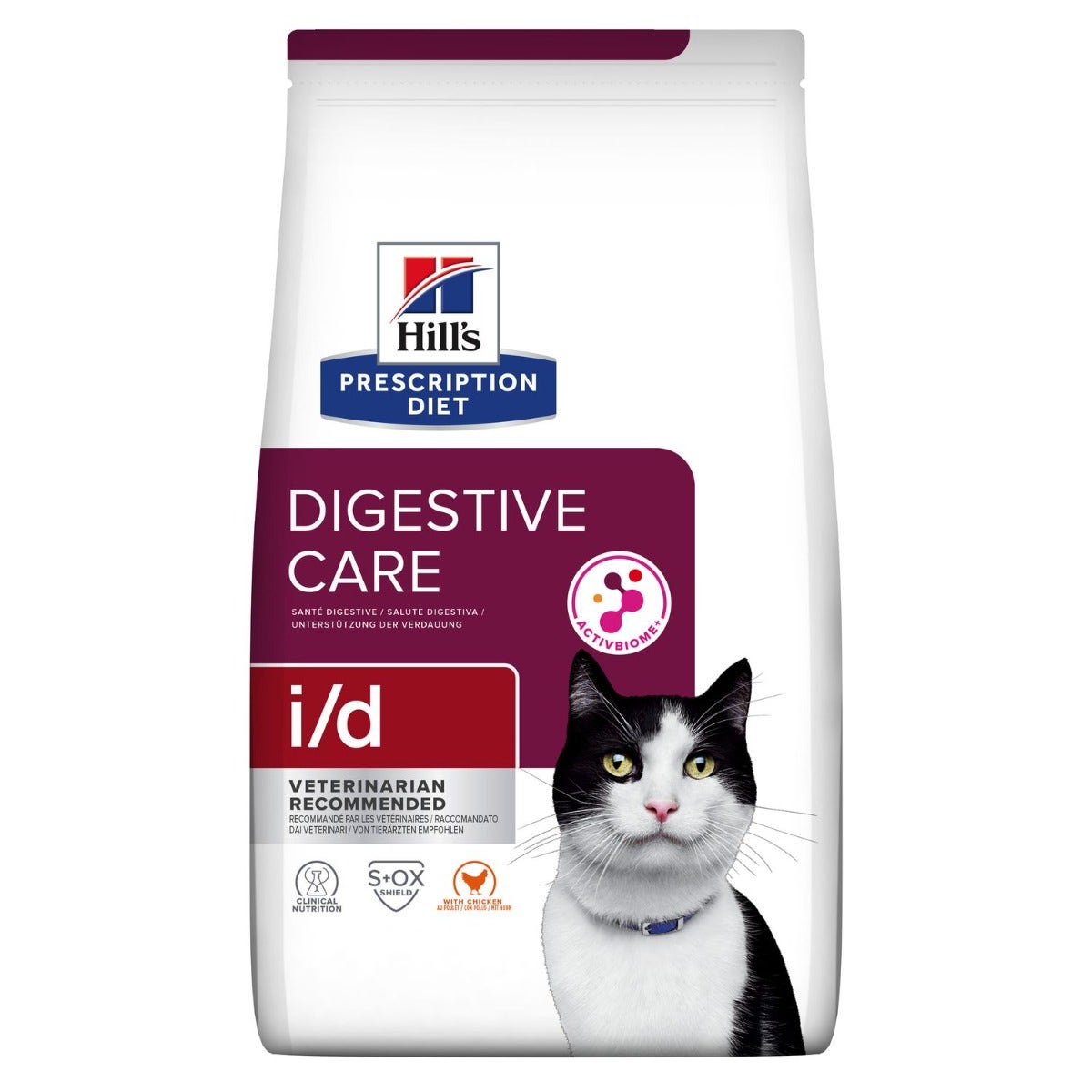 Hill's Prescription Diet I/D Digestive Care Crocchette Per Gatti Con Pollo Sacco 1,5 Kg