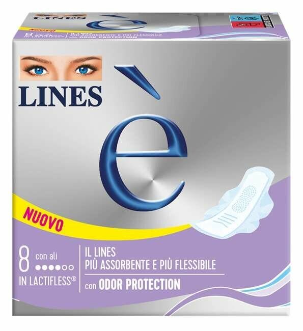 Lines È Assorbenti Con Ali 8 Pezzi