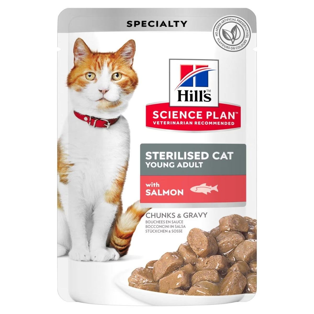 Hill's Science Plan Young Adult Sterilised Cibo Umido Con Salmone Gatti Adulti Sterilizzati Bustina 85g