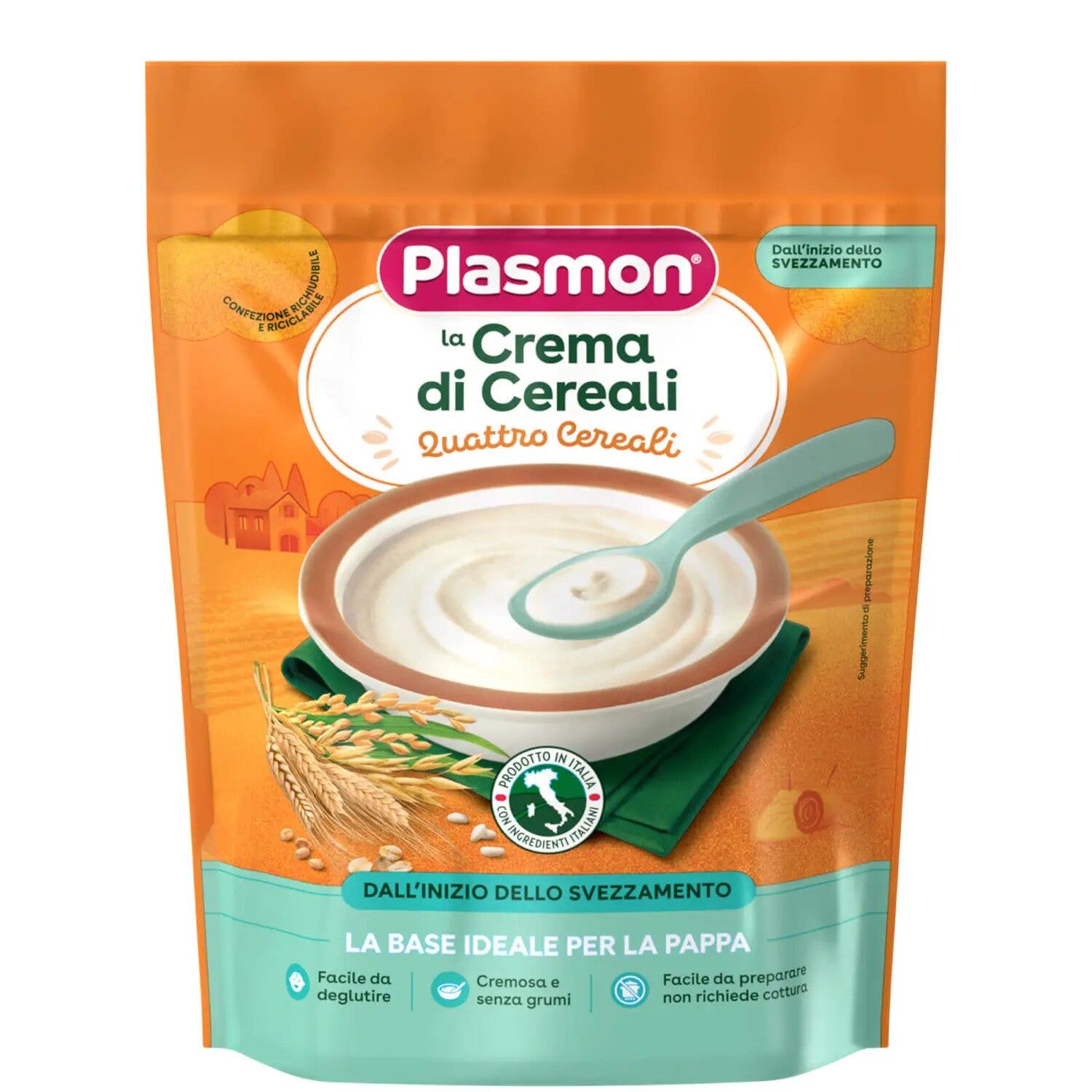 Plasmon Crema di Cereali Quattro Cereali 200g