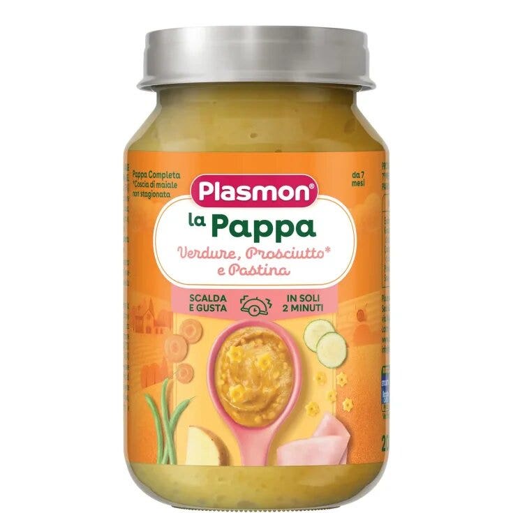 Plasmon La Pappa Verdure Con Prosciutto E Pastina 200g 7 Mesi+