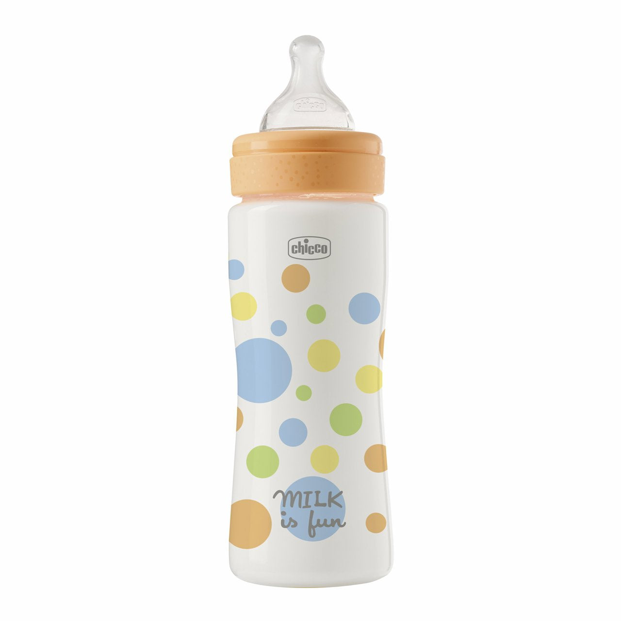 Chicco Biberon Perfect Easy Flusso Rapido Colore arancio 330ml 4M+