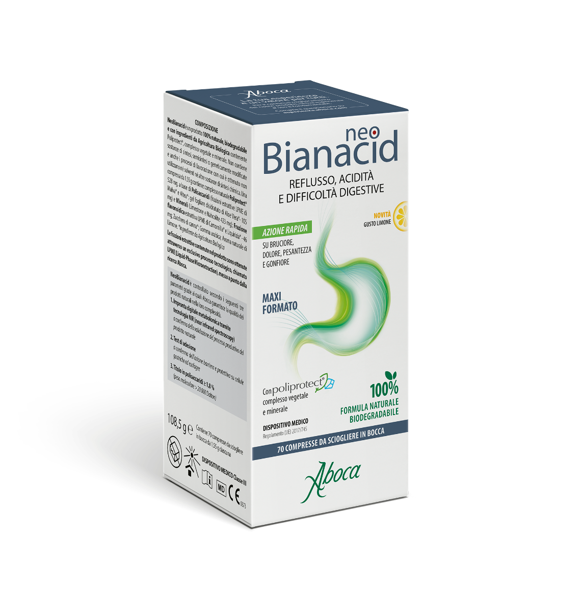 Aboca Neobianacid 70 Compresse Limone