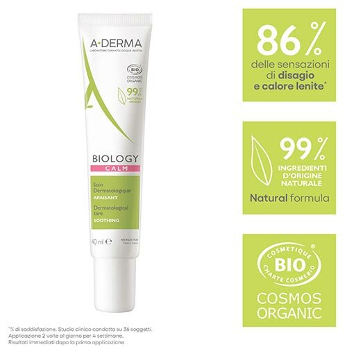 A-Derma Biology Calm Trattamento Lenitivo per Il Viso 40 ml